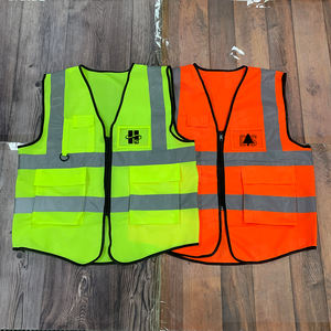 Chaleco de Seguridad Reflectante de Alta Visibilidad con Tela de Malla de Secado Rápido 100% Poliéster Personalizado, Correa Ajustable - Product Image 5