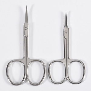 Ciseaux à cuticules professionnels en acier inoxydable, coupe-ongles, éliminateur de peaux mortes, lame courbée, outil de manucure pour usage en salon - Product Image 3