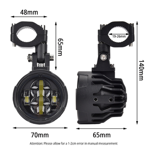 Lampe auxiliaire LED pour <span class=keywords><strong>moto</strong></span>, pour <span class=keywords><strong>BMW</strong></span> R1200GS F800GS ADV Yamaha MT07 MT09 CRF1000L Africa <span class=keywords><strong>Twin</strong></span> Kawasaki, feux antibrouillard, lampe <span class=keywords><strong>moto</strong></span> - Product Image 3