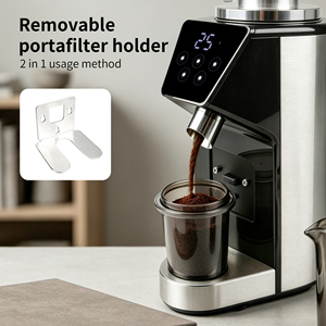 Molinillo de Café Comercial de Muelas Planas de 64 mm con Control Digital de Cantidad y Pesaje para Espresso - Product Image 3