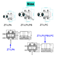 Intérieur extérieur 15m/20m/30m/40m/60m/120m/240m série ZT-LP détection radar/lidar IP65 100lux I2C/CAN/RS485/LVTTL/TTL/PWM