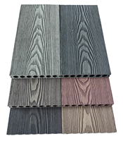 Planches de terrasse en composite WPC imperméables modernes de qualité supérieure avec finition grain de bois pour piscine et terrasse de jardin