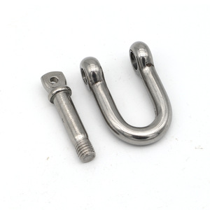 Grilletes tipo D de acero inoxidable Huiming 304 con pasador de tornillo de cabeza cuadrada, tamaño métrico de 4 mm a 28 mm para elevación marina - Product Image 2