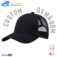 Gorra Trucker Snapback de Alta Calidad para Hombre, Diseño 2026 B&X OEM, de Algodón Liso con Paneles Bordados, Gorras de Béisbol con Logotipo Personalizado