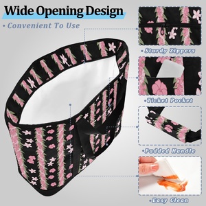 Aloha Reusable Shopping Bag Hawaiian Custom Puakenikeni <b>Lei</b> Large Capacity Portable Insulated Carrier Cooler Grocery Tote Bags - Product Image 4