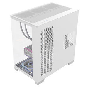 Boîtier de jeu Ruix O11Vision-SE BTF blanc ATX Full Tower en alliage d'aluminium compatible avec les ventilateurs de refroidissement de 120 mm, refroidisseur liquide arrière de 360 mm - Product Image 6