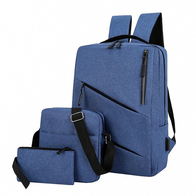 Men's Multifunctional USB Rechargeable Computer Backpack Large-Capacity Fashion Student Bag for School or University