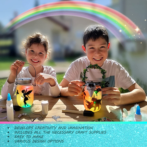 ชุดทำโคมไฟยูนิคอร์นและโคมไฟนางฟ้า ของขวัญวันเกิด ชุดงานฝีมือ DIY ของขวัญสำหรับเด็ก - Product Image 3