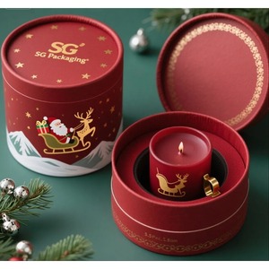Handmade high-quality hard paper candle <b>gift</b> <b>box</b>, customizable according to needs - Product Image 1
