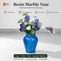 Vase de mariage en résine de style rétro japonais, personnalisable en gros, pour table, décoration d'intérieur, écologique, étanche et portable