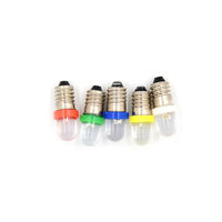 Ampoule LED couleur, indicateur de lampe de poche, e27 T10 BA9S, dc3 V/3.8V/4.5V/6V/12V/24V