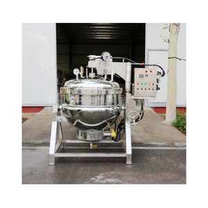 Casserole à lait industrielle à gaz, grande taille, autocuiseur pour 200, 300, 500, 700 litres - Product Image 6