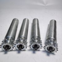 Rouleau de convoyeur industriel en acier à double pignon, neuf, vente en gros d'usine, personnalisable pour hôtels, avec garantie de 2 ans