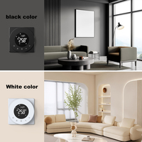 Thermostat intelligent WiFi, contrôle multi-pièces, économie d'énergie, installation facile, matériau ABS PVC, pour hôpital, école, design graphique