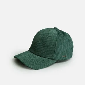 Corduroy Corduroy Hats Custom Flat Brim Plain Blank 5 Panel Dad Corduroy Cap Hats