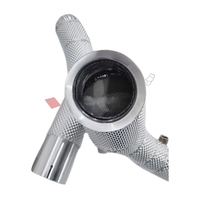 Downpipe Catted balap untuk mercedes-benz C63 C63s W205 Amg M177 4.0t pipa Downpipe dengan sistem knalpot Heat Shield