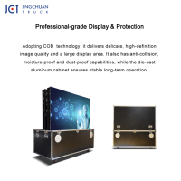 Écran LED portable JCT pour événements, publicité mobile, remorque LED, camion, affichage couleur intégrale, étanche IP65