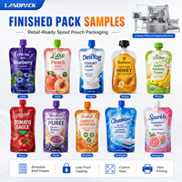 Machine de remplissage et de bouchage de sachets à bec verseur pour yaourt liquide, aliments pour nourrissons, boissons, purées de fruits et jus de fruits