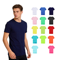 T-shirts pour hommes grandes tailles, multicolores, surdimensionnés, 100% polyester, unisexe, haute qualité, prix de gros personnalisé, col rond, t-shirt uni