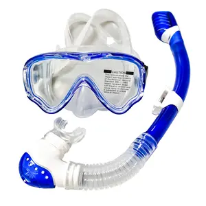 Großhandel Schwimm brille trockene Schnorchel maske Set Wassersport Tauchmaske & Schnorchel für Kinder