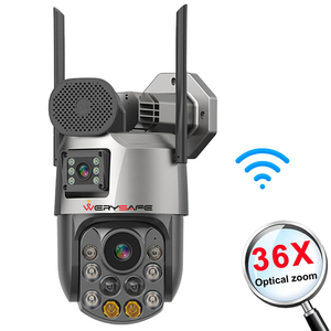 Werysafe 2024 ống kính kép ngoài trời 6MP PTZ máy ảnh 500m NVR dự án 36x Zoom <span class=keywords><strong>Wifi</strong></span> tầm nhìn ban đêm cho Multi-Cam hệ thống dữ liệu thẻ - Product Image 1