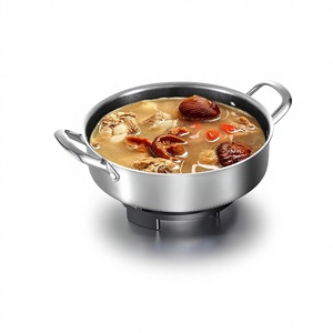 Casserole en acier inoxydable 3 plis de qualité alimentaire 26/28/30 cm, casserole à nid d'abeilles, batterie de cuisine, marmite à soupe, casserole avec couvercle - Product Image 1