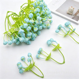 Fleurs artificielles en mousse de gypsophile 10 cm, haute simulation, pour décorations de mariage DIY - Product Image 5