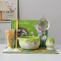 Kit de Cérémonie du Thé Matcha en Céramique Style Dynastie Song Japonaise Anji Newell, Logo Personnalisé, Emballage Cadeau Personnalisé, Thé Flexible
