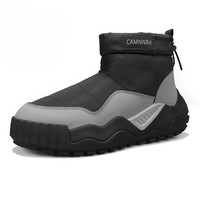 Bottes de neige transfrontalières pour hommes, imperméables, antidérapantes, extra-épaisses, chaudes, doublées de fausse fourrure courte, pour températures extérieures