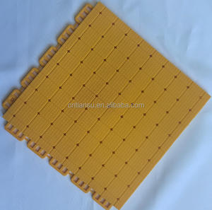 Dalles en plastique à emboîtement résistantes aux UV, faciles à installer, pour terrains de basketball, de volleyball, de football, de tennis, de badminton, type gazon - Product Image 2