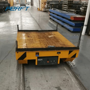 가로장에 원격 제어 전기 이동 트롤리 1-300 톤 석판 기업 수송 물자 4 강철 바퀴 가로장 발동기 손수레 - Product Image 5