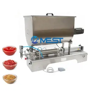 Hot sale honey oil peanut butter sauce cream cosmetic high viscosity paste glass bottle can filling machine