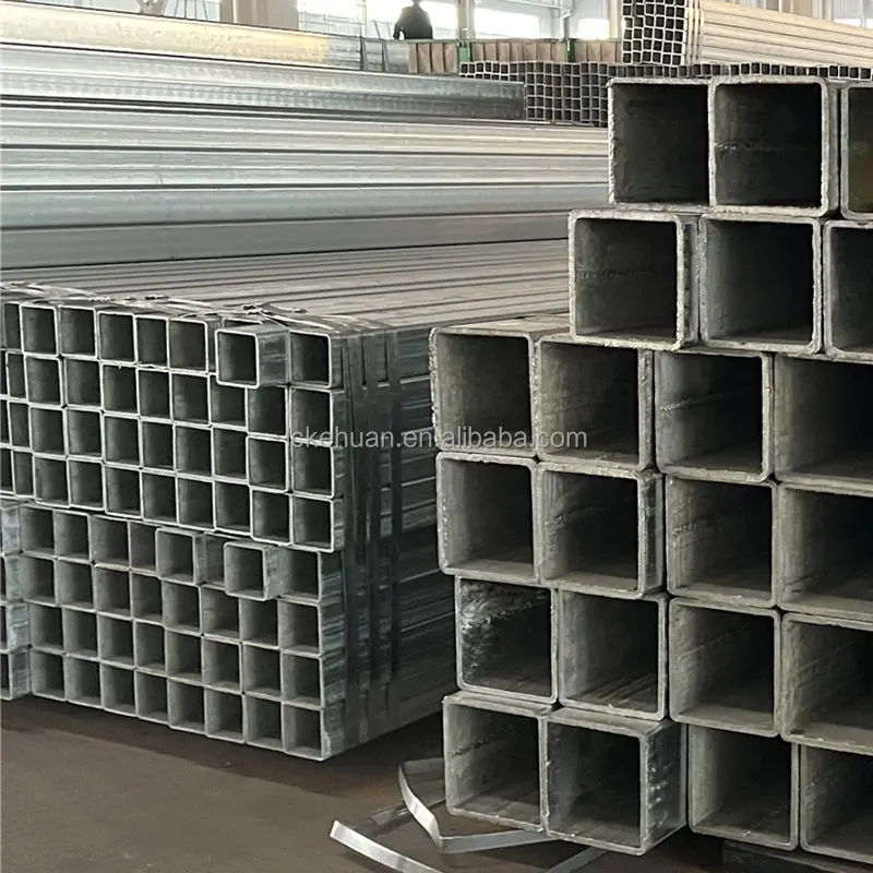 High Quality Black square pipe iron rectangular tube welded Galvanized Square Steel Pipes f