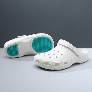 Guru Men's <b>Clogs</b> EVA Outsole 3.5-4cm Heel Height Breathable Summer Outdoor Wear Closed Toe Beach Slippers - Product Image 1