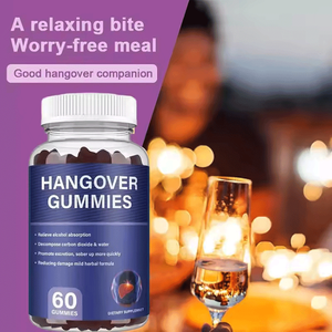 Jiannuo OEM Marque privée Supplément <span class=keywords><strong>anti</strong></span>-gueule de bois Vegan Soulager les pilules d'alcool Vegan Foie Detox <span class=keywords><strong>Anti</strong></span> Hangover Gummies - Product Image 4