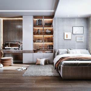 Scrivania per Computer in Legno dal Design Moderno, <span class=keywords><strong>Armadio</strong></span> per Camera da Letto con Spazio di Archiviazione, Ultimi Modelli di Cabine <span class=keywords><strong>Armadio</strong></span> per Camera da Letto - Product Image 2