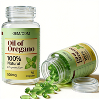 Capsules molles d'huile d'origan pour adultes en vrac, haute concentration en carvacrol, améliore l'immunité, services OEM ODM, ISO, HACCP et HALAL