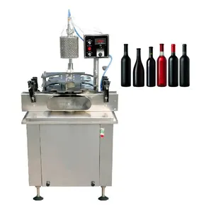 Automatic 750ML Grape Red Wine Glass Bottle Plastic Capsule Heat Shrinking Machine