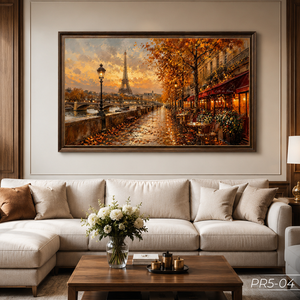 Pintura al Óleo sobre Lienzo de Paisaje Europeo Hecha a Mano en Vietnam, Obra de Arte Decorativa de Lujo, Servicio OEM ODM - Product Image 5