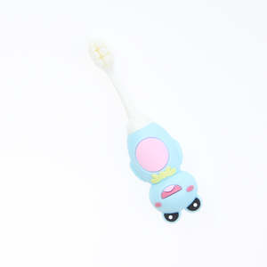 Brosse à dents pour enfants Happy Frog, utilisation quotidienne, dessin animé, 3D, sécurité, caoutchouc, marque privée, 10000 poils ultra doux, brosse à dents OEM - Product Image 1