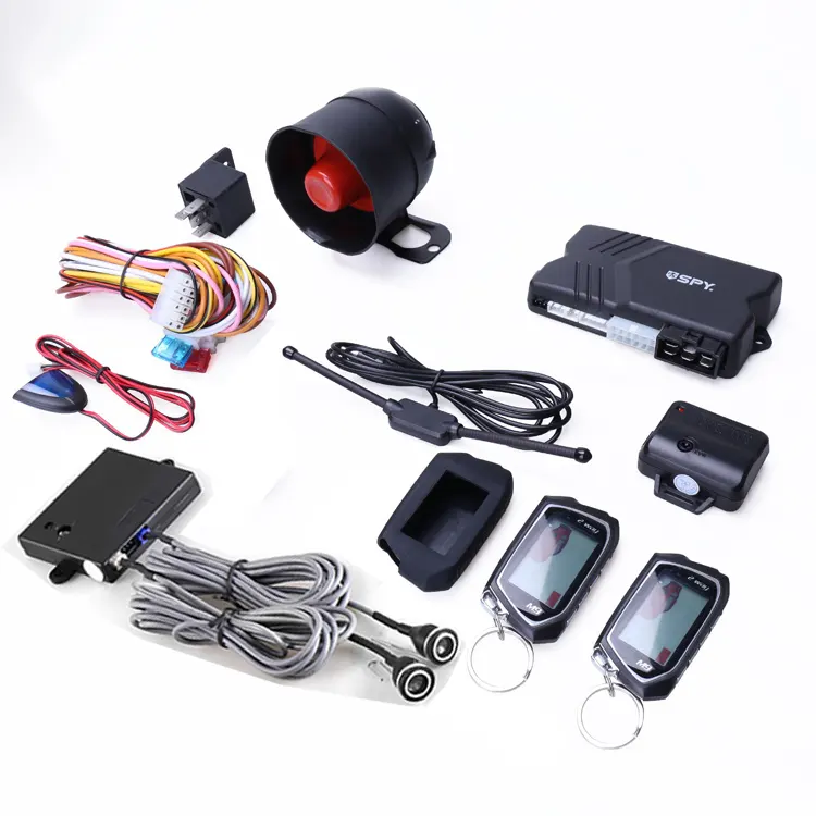 SPY 2019 New Model Two way LCD Car Alarm System Long Distance Start Stop Engine with Microwave Sensor