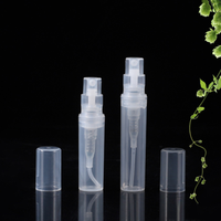 Mini vaporisateur de parfum portable de voyage à brume fine 2ml 3ml 4ml 5ml flacon pulvérisateur en plastique transparent noir blanc à sertir