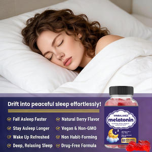 Gummies à la mélatonine en marque privée OEM 3 mg 5 mg 10 mg Sans sucre Vegan Complément alimentaire pour le sommeil Aide à s'endormir plus rapidement - Product Image 4