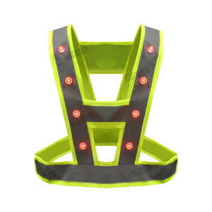 إصدار ليلي لأمن حركة المرور ، سترة أمان عاكسة مع إضاءة LED - Product Image 1