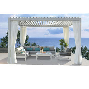 Couverture d'auvent bioclimatique étanche pour bricolage persienne de toit à lames étanche Gazebo Pergola extérieure en aluminium - Product Image 3