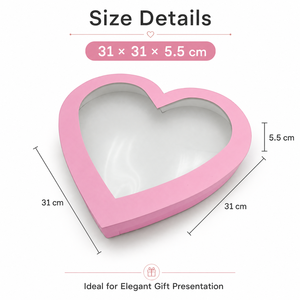 <span class=keywords><strong>Emballage</strong></span> en carton pour la Saint-Valentin et la fête des mères, grande boîte <span class=keywords><strong>cadeau</strong></span> en forme de cœur avec couvercle à fenêtre - Product Image 3