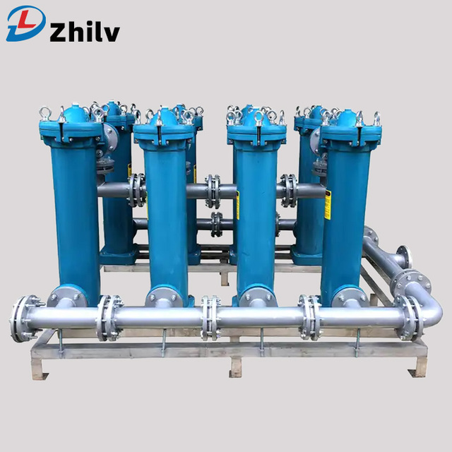 Multi Cartridge Filter Housing System Industrial Water Treatment Stainless Steel Liquid Filtration Equipment High Flow Supplier