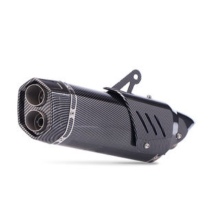 Silencieux de moto à Double trou S8 universel 51mm avec <span class=keywords><strong>DB</strong></span> <span class=keywords><strong>Killer</strong></span> pour ADV F800 F750 <span class=keywords><strong>Z900</strong></span> MT09 R7 MT03 ZX4R R6 - Product Image 2