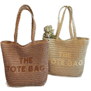 Borsa da Spiaggia in Paglia Intrecciata a Mano, 3 Opzioni di Dimensione, Borsa a Mezzaluna per Regali Estivi Perfetti, Vacanze e Feste in Spiaggia - Product Image 6