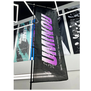 Chất lượng cao hai mặt xe thể thao tổ chức sự kiện 100% polyester ngoài trời trong nhà quảng cáo hiển thị Nhật Bản 2x6ft 180x60cm Nobori cờ - Product Image 5